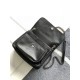 Replica Saint Laurent Niki Medium Chain Bag in Black Grained Lambskin