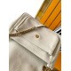 Fake Saint Laurent Niki Medium Chain Bag in White Grained Lambskin Replica
