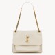 Fake Saint Laurent Niki Medium Chain Bag in White Grained Lambskin Replica