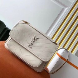 Replica Saint Laurent Niki Medium Bag In White Lambskin