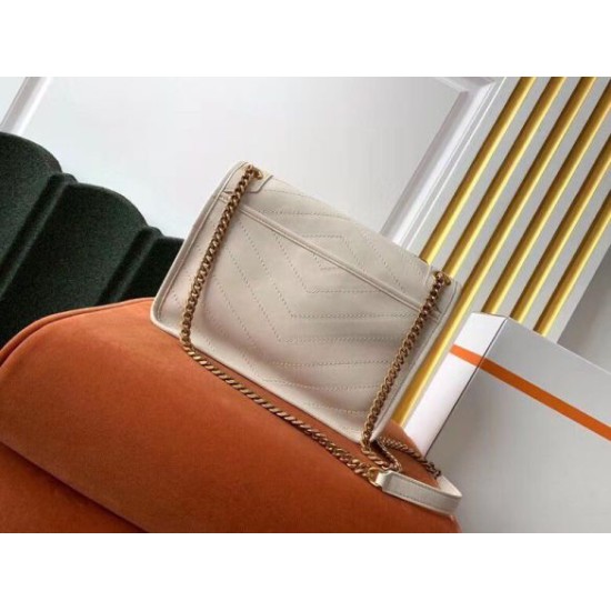 Replica Saint Laurent Niki Medium Bag In White Lambskin