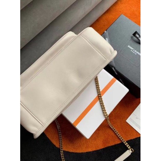 Replica Saint Laurent Niki Medium Bag In White Lambskin