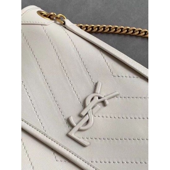 Replica Saint Laurent Niki Medium Bag In White Lambskin