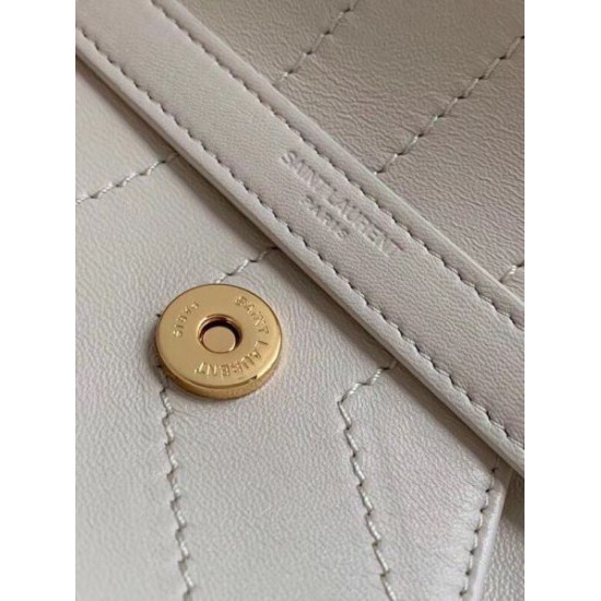 Replica Saint Laurent Niki Medium Bag In White Lambskin