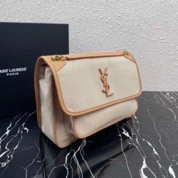 Replica Saint Laurent Medium Niki Bag In Cotton Canvas Replica Saint Laurent Medium Niki Bag In Cotton Canvas