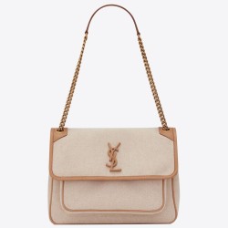 Replica Saint Laurent Medium Niki Bag In Cotton Canvas