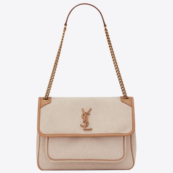 Replica Saint Laurent Medium Niki Bag In Cotton Canvas Replica Saint Laurent Medium Niki Bag In Cotton Canvas