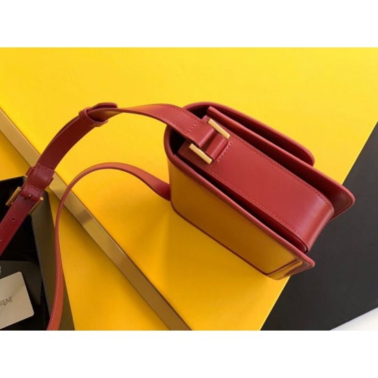 Replica Saint Laurent Solferino Medium Bag In Red Calfskin