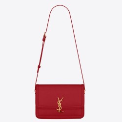 Replica Saint Laurent Solferino Medium Bag In Red Calfskin