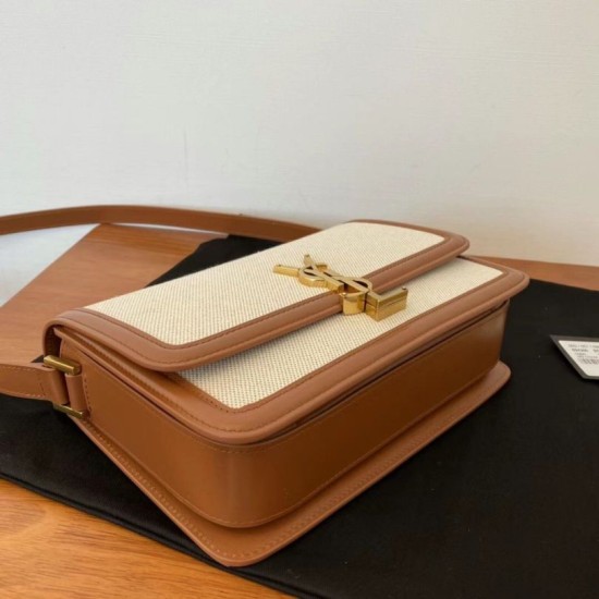 Fake Saint Laurent Solferino Medium Bag In Canvas with Calfskin Replica Replica Saint Laurent Solferino Medium Bag In Canvas with Calfskin