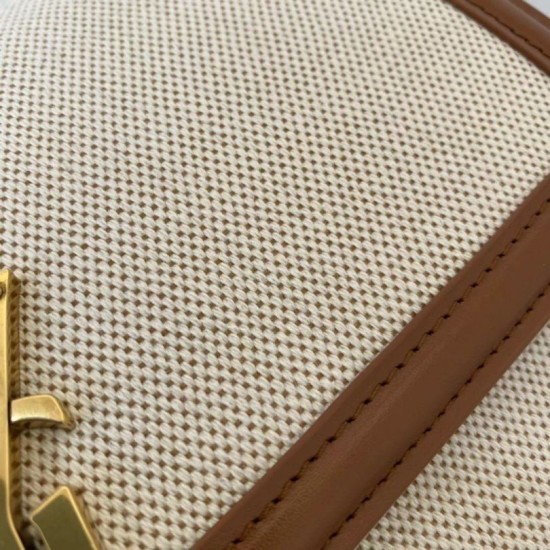 Fake Saint Laurent Solferino Medium Bag In Canvas with Calfskin Replica Replica Saint Laurent Solferino Medium Bag In Canvas with Calfskin