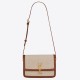 Fake Saint Laurent Solferino Medium Bag In Canvas with Calfskin Replica Replica Saint Laurent Solferino Medium Bag In Canvas with Calfskin