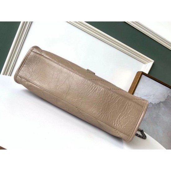 Fake Saint Laurent Medium Niki Shopping Bag In Sand Leather Replica