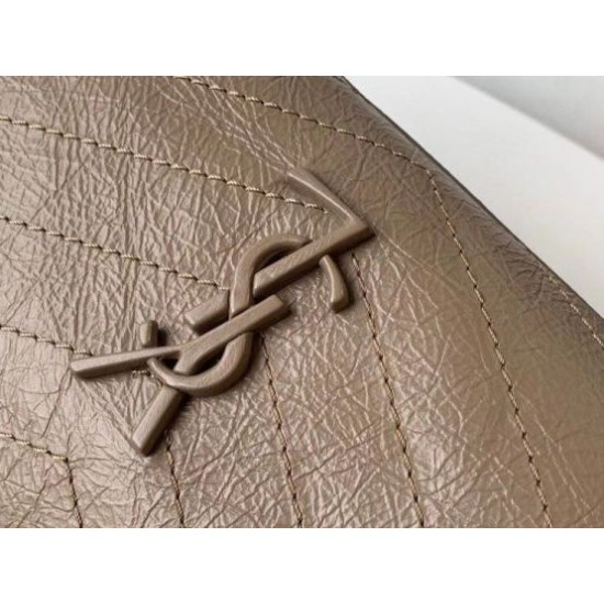 Fake Saint Laurent Medium Niki Shopping Bag In Sand Leather Replica