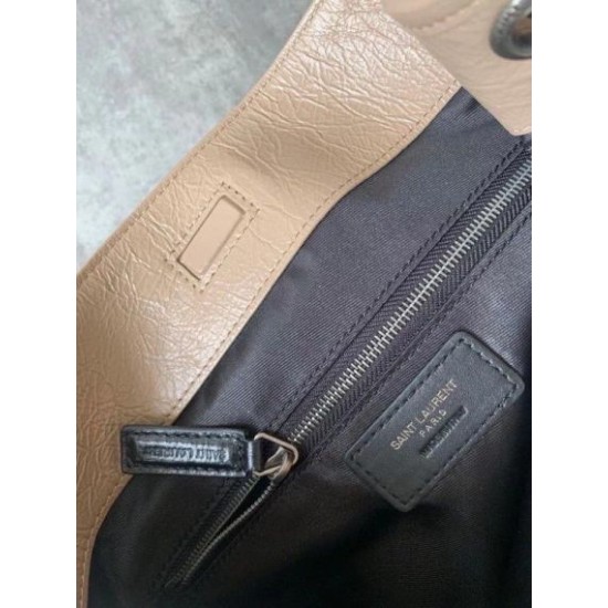 Fake Saint Laurent Medium Niki Shopping Bag In Sand Leather Replica