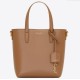 Replica Saint Laurent Mini Toy Shopping Bag in Brown Calfskin