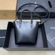 Replica Saint Laurent Mini Toy Shopping Bag in Black Calfskin