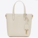 Fake Saint Laurent Mini Toy Shopping Bag in White Calfskin Replica