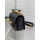 Fake Dior Mini Jolie Top Handle Bag Black Cannage Calfskin Replica