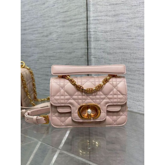 Replica Dior Mini Jolie Top Handle Bag Pink Cannage Calfskin Fake Dior Mini Jolie Top Handle Bag Pink Cannage Calfskin Replica