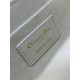Replica Dior Mini Jolie Top Handle Bag White Cannage Calfskin