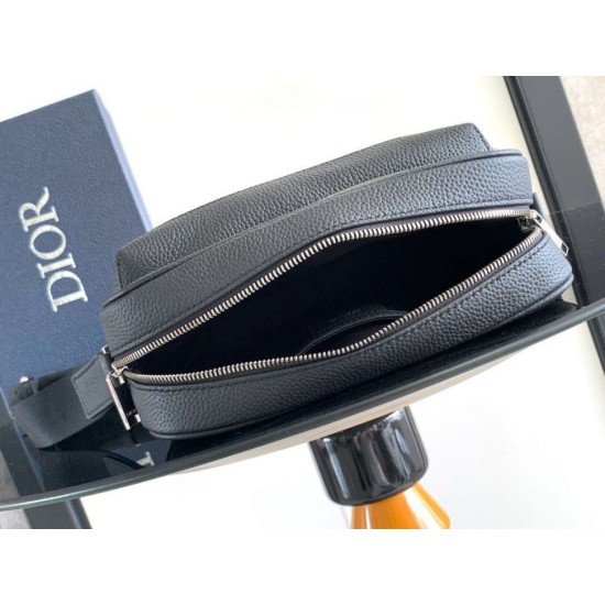 Fake Dior Rider 2.0 Zipped Messenger Bag Black Gravity Replica