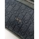 Replica Dior Rider 2.0 Zipped Messenger Bag Black Oblique with Black