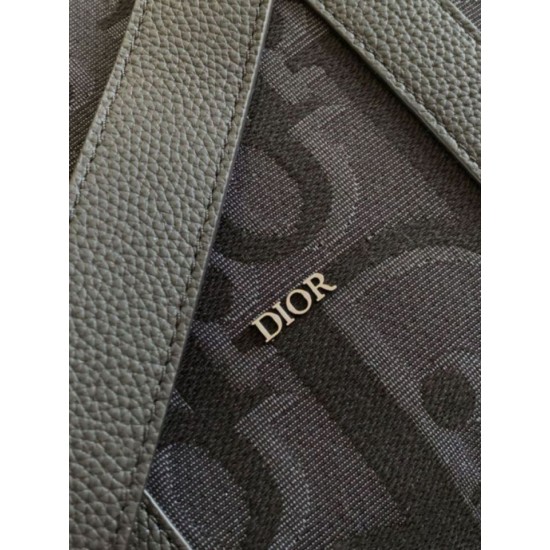 Replica Dior Weekender 40 Bag Black Maxi Dior Oblique Jacquard