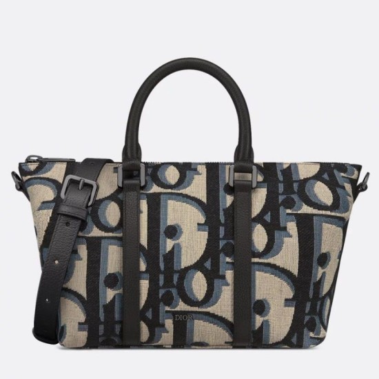 Replica Dior Weekender 25 Bag Beige Maxi Dior Oblique Jacquard