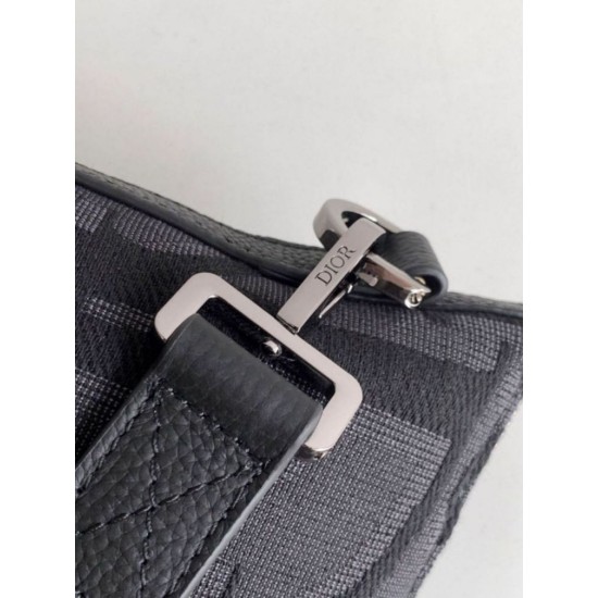 Replica Dior Weekender 25 Bag Black Maxi Dior Oblique Jacquard