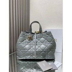 Replica Dior Toujours Large Bag Grey Macrocannage Calfskin Replica Dior Toujours Large Bag Grey Macrocannage Calfskin