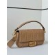 Fake Fendi Medium Baguette Bag Beige FF Nappa Replica