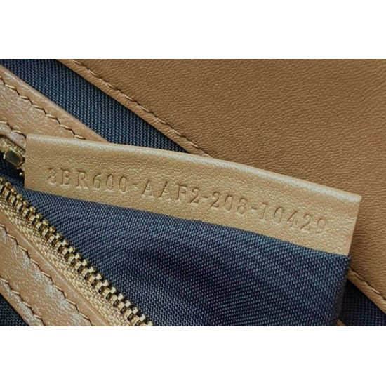 Fake Fendi Medium Baguette Bag Beige FF Nappa Replica