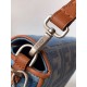 Replica Fendi Baguette Medium Bag Denim with FF Embroidery