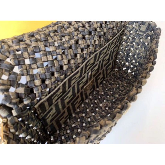 Fake Fendi Baguette Medium Bag Woven Strips Replica