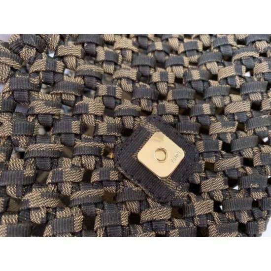 Fake Fendi Baguette Medium Bag Woven Strips Replica