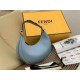 Fake Fendi Fendigraphy Small Hobo Bag Light Blue Replica