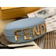 Fake Fendi Fendigraphy Small Hobo Bag Light Blue Replica