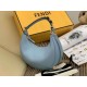 Fake Fendi Fendigraphy Small Hobo Bag Light Blue Replica