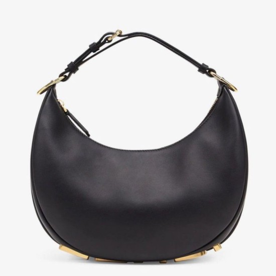 Replica Fendi Fendigraphy Small Hobo Bag Black