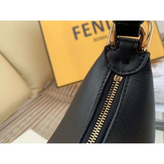 Replica Fendi Fendigraphy Small Hobo Bag Black