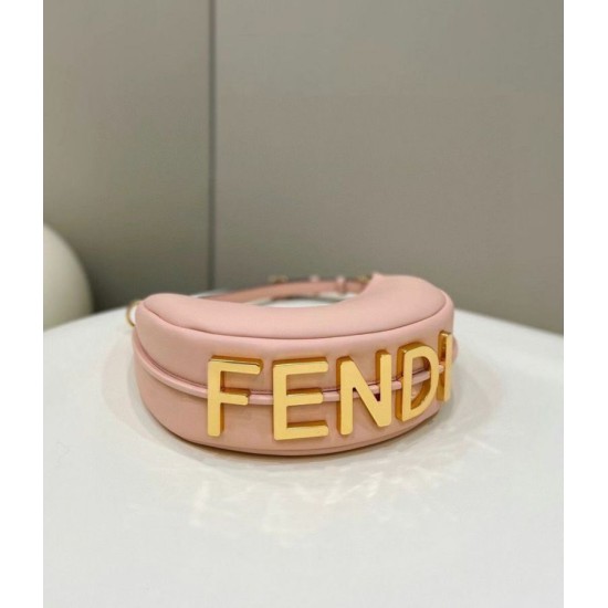 Replica Fendi Fendigraphy Small Hobo Bag Pink