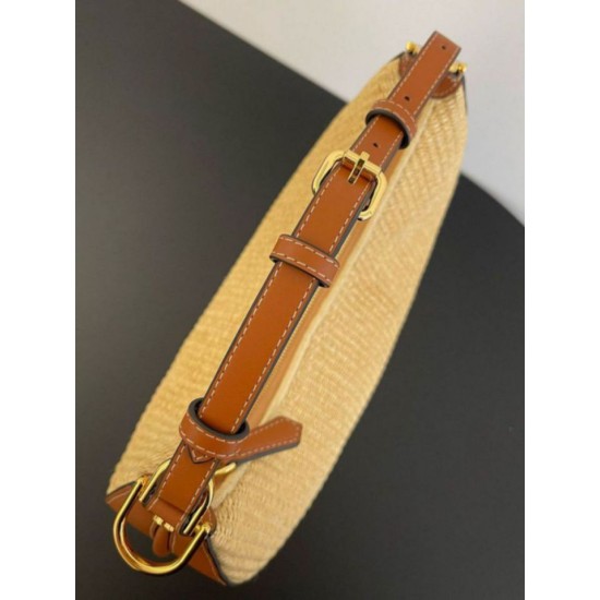 Fake Fendi Fendigraphy Small Hobo Bag Natural Raffia Replica Replica Fendi Fendigraphy Small Hobo Bag Natural Raffia