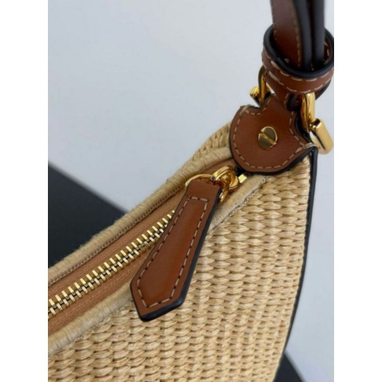 Fake Fendi Fendigraphy Small Hobo Bag Natural Raffia Replica Replica Fendi Fendigraphy Small Hobo Bag Natural Raffia