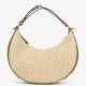 Fake Fendi Fendigraphy Small Hobo Bag Natural Raffia Replica Replica Fendi Fendigraphy Small Hobo Bag Natural Raffia