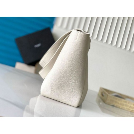 Replica Saint Laurent LE 5 A 7 Bea Tote Bag White Grained