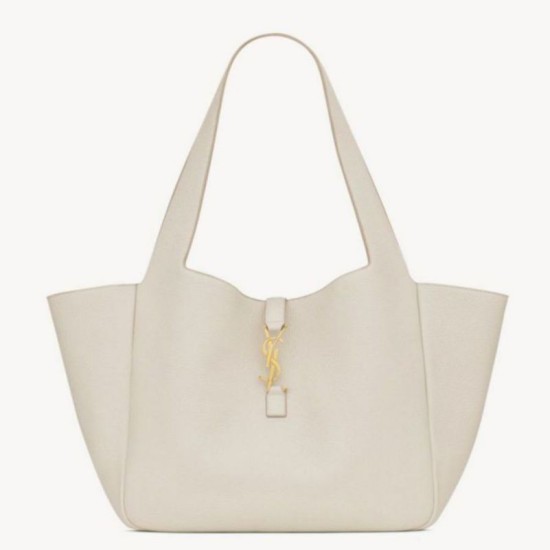 Replica Saint Laurent LE 5 A 7 Bea Tote Bag White Grained