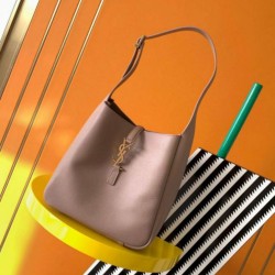 Fake Saint Laurent Le 5 À 7 Soft Small Shoulder Bag Beige Replica