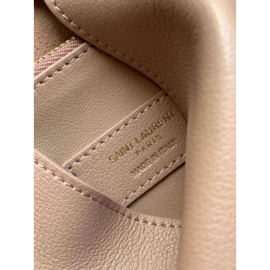 Fake Saint Laurent Le 5 À 7 Soft Small Shoulder Bag Beige Replica