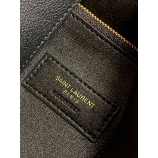 Replica Saint Laurent Le 5 À 7 Soft Large Shoulder Bag Black